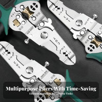 Spring-Loaded Multifunction Wire Stripper Insulated Handles Wire Stripping Plier Cutting Cutting Edges Electrical Plier Multi-Purpose