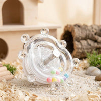 Pet Bird Toy Rotating Rattle with Internal Balls, Parrot Budgie Cockatiel Entertainment, Cage Accessories for Bird Enrichment