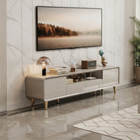 TV Cabinet with Drawers Solid Wood TV Stand with Drawers Fully Assembled for Living Room