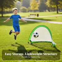 Kids Soccer net Lightweight Foldable Quick-Setup Football Net for Young Children, Beginners, Park, Beach