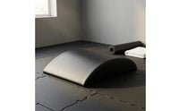 PU Curved Incline Ab Mat Stitched Edges Abdominal Exercise Mat Leather-Like Sit up Pad Glossy