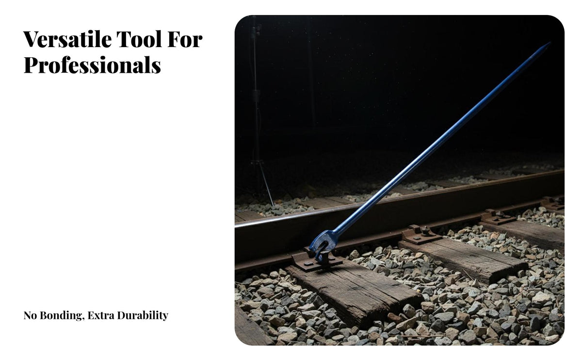 Railway Fastener Puller Heavy Duty Railroad Track Tool Single-Piece Ly Molded Nail Puller for Professionals, Emergency Urgent Help, Garage
