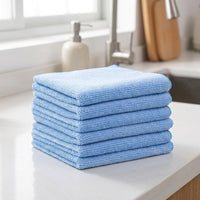 Thickened Microfiber Cloth and Microfibre Cloth, Absorbent Cleaning Cloth for Kitchen and Furniture, Low-Lint Dense Cleaning Cloths, 30x30cm