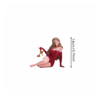 Female Figurine Long-Lasting Miniature Figurine Hand-Painted for Hobbyists