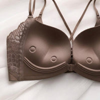Lingerie Set with Push Up Bra and Front Hook Closure for Women, Padded Cups for Lift and Full Coverage, Y-Back Design for Support