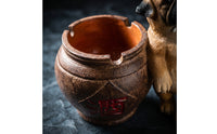 Pug Dog Ashtray Tabletop Vessel Whimsical for Living Room