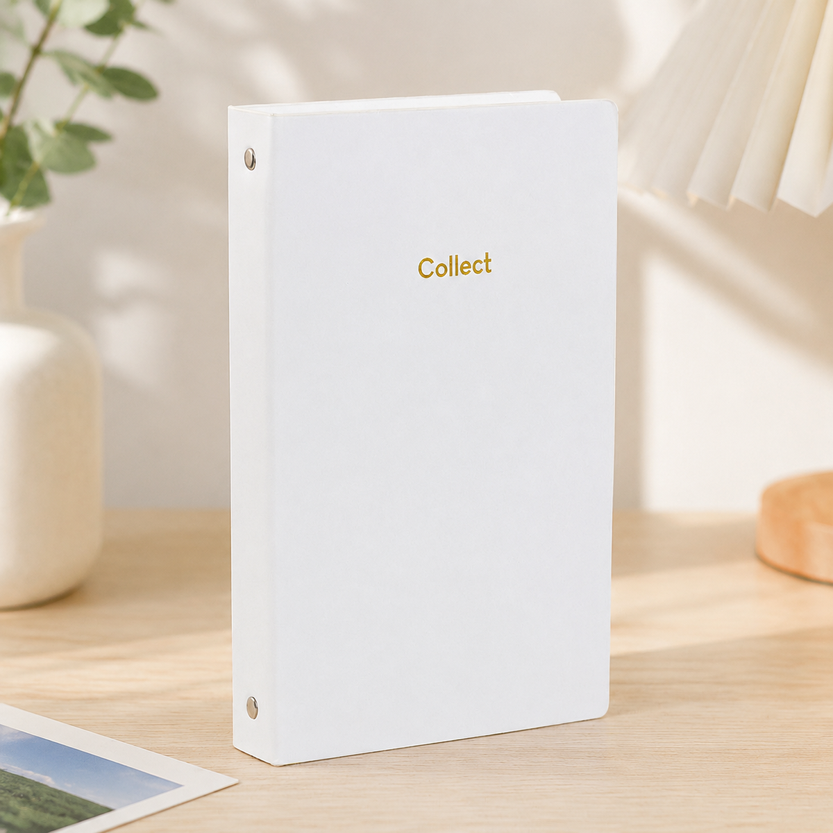 3-Inch Receipt Storage Binder, 10x10 Photo Album for Anime, Celebrity Merchandise, Idol Cards, Polaroids, and Collectibles