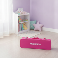 Melodica Carrying Case for 32/37 Key Instruments, EVA Hard Shell Storage Bag, Universal Fit for JDR Swan DHS Melodicas