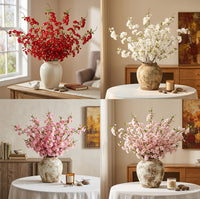 Artificial Cherry Blossom Single Stem for Wedding and Home Decor
