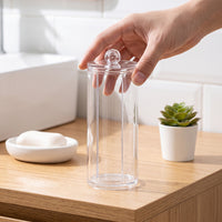 Creative Desktop Makeup Brush Holder with Dustproof Lid - Portable Large Capacity Cylindrical Organizer