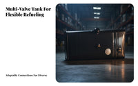 Heavy Duty Truck Auxiliary Fuel Reservoir Large Capacity Auxiliary Reservoir Long-Lasting Construction for Farmers, Mechanics, Trucks