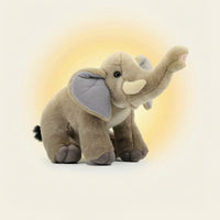 Elephant Stuffed Animal Soft Elephant Stuffed Toy Cuddly Fuzzy for Toddlers, Bedtime, Nursery Decor