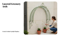 Wall-Mounted Half-Arch Weather-Resistant Wall-Mounted Half Trellis Easy Assembly Plant Climbing Frame for Gardeners, Homeowners, Balcony, Patio, Yard