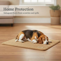 Pet Playpen Mat Anti-Scratch Sisal-like Carpet for Dogs and Cats, All Seasons