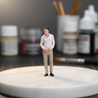 Miniature Figurine Hand-Painted Male Figurine Realistic Statue for Collectors
