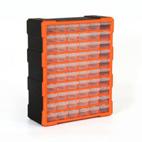 Pull-out Drawers Small Parts Drawer Organizer Vertical Plastic Parts Cabinet for Workshop, Electronics Bench