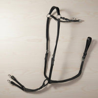 Adjustable Breastgirth Championship Grade Leather Horse Chest Strap 3-Point Horse Breastplate Stainless Steel Fittings