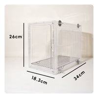 Bird Cage with Stainless Steel Mesh Clear Hanging Bird Cage Sturdy for Home