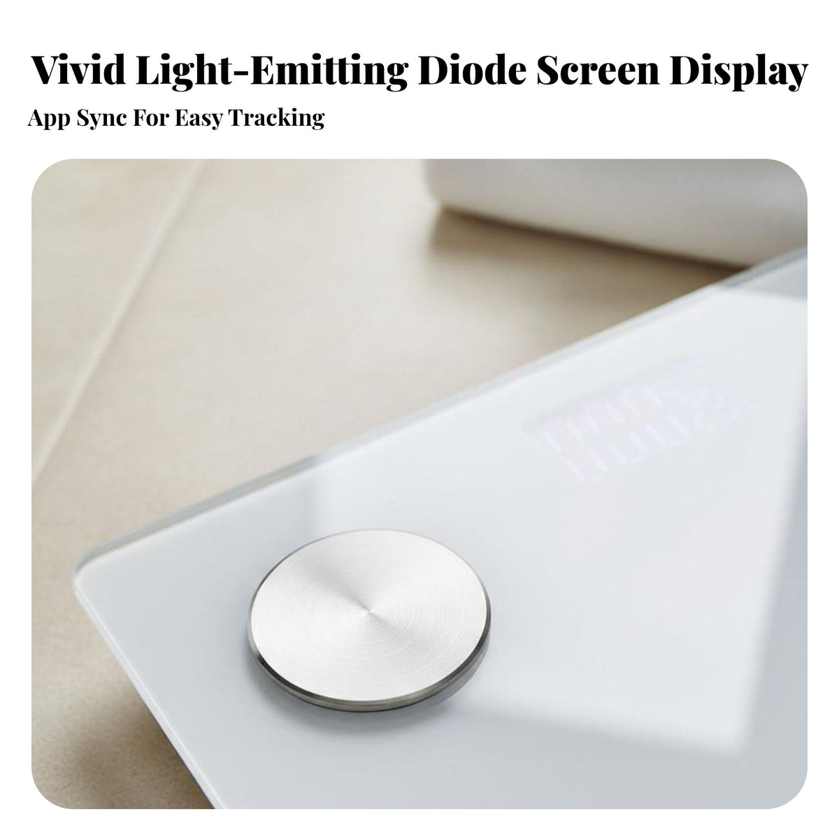 Digital Home Scale High Precision Sensors Electronic Weight Scale Reinforced Glass Surface Electronic Weighing Machine for Families, Athletes, Home
