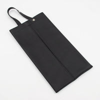 Storage Bag for Car Interior Accessories and Home Office, PU Leather Sun Visor Paper Storage Case, Hanging Car Tissue Holder, Modern Style 1pc