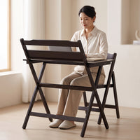 Study Desk with Shelf Wooden Student Desk Basic Workstation Table for Kids, Bedroom