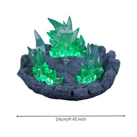 Rock-Textured Diorama Base with Ice Effects Clear Figure Display Base Cracked Effect Parts Multi-Scale for Hobbyists