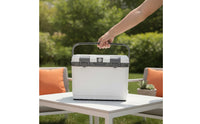Insulated Ice Chest with Ice Packs Lightweight Hard-Sided Chiller with Handle Versatile Insulated Cooler for Camping, Barbecue