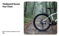2 Pieces Front and Rear Mudguard Set Easy Installation Front and Rear Mudguard Set Cycle Accessory High Strength Cycling Gear