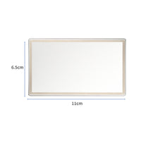 Car Sun Visor Mirror Crystal-Clear Peel-and-Stick Makeup Mirror Shatterproof