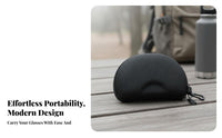 Black EVA Glasses Case Crush-Resistant EVA Travel Glasses Case Zipper Closure Portable Eyewear Protector for Outdoor, Car