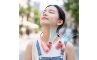 Portable Wearable Cooling Fan Adjustable Wearable Cooling Fan Personal for Journeyers, Outdoor Walks