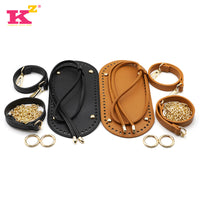 New Handmade Crochet Bag Bottom, Strap, Handle, Drawstring Set with Hardware, DIY Weaving Material Kit, 25*12