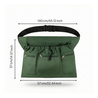 Waterproof Harvest Apron with Pockets Hands-Unrestricted Gardening Apron with Pockets Wide Opening Large Capacity for Gardeners, Florists, Orchard