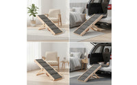 Dog Ramp with Handle Stable Adjustable Dog Ramp Sturdy for Injured Pets