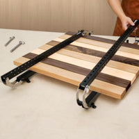 2 Pieces Woodworking Panel Clamp Tool Sturdy Panel Clamp with Quick-Release Pins Stable Controllable for Woodworkers, Workshop