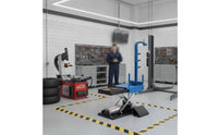 Heavy Duty Tire Lifting Cart with Scissor Lift Compact Pneumatic Tire Lifting Cart for Mechanics