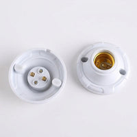 Ceiling Light Fitting for DIY Lighting, E27 Lamp Holder and Bulb Holder with 10mm Threaded Entry, Flame Retardant 250V E27 Lamp, Surface Mount