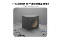 space-efficient Size Empty Square speaker enclosure Space-Saving Car Audio Accessory adaptable Design Subwoofer Cabinet Easy Installation for DIYers, Vehicle, pickup, Workshop, Garage