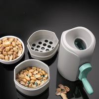 Hand Crank Peanut Sheller Ergonomic Peanut Sheller with Container Countertop Manual Nut Sheller Food-Safe for Snack Lovers, Home Bakers