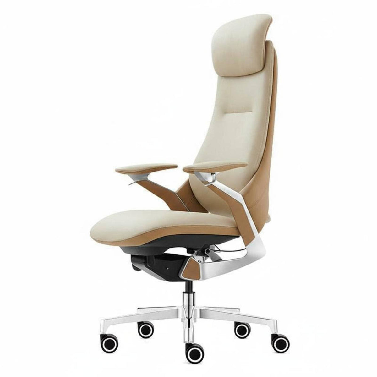 Ergonomic Design Highspine Managerial Chair 360-Degree rotate Office Furniture Adjustable Height Desk Seat Padded Cushioning for Managerials, Professionals, Students, Study Room