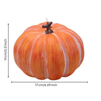 Faux Pumpkin Autumn Decorative Pumpkin Brushed Ornament for Halloween