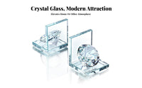 2 Pieces Non-Slip Crystal Gemstone Bookend Decorative Crystal Bookend Ideal Gift for Office Workers, Homeowners, Bookshelf, Shelves, Library
