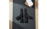 2 Pieces Replacement Straps Double Loop Pilates Strap High Compatibility Pilates Reformer Foot Pedal Strap Long-Lasting Stretching Core Bed Hand Pull Attachment Heavy-Duty for Home Gym