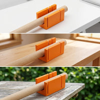 45-Degree Saw Guide with Anti-Slip Pad Compact Dowel Cutting Guide Straight-Cut Tool Versatile for Woodworkers, DIYers, Woodworking, Workshop