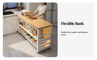 Microwave Oven Stand Large Capacity Kitchen Microwave Stand Space Saving Multi-Tier Kitchen Shelf for Home Cooks, Adults, Pantry, Living Room, Balcony