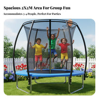 Steel Frame Trampoline, Lantern-Style Enclosure, Outdoor Commercial Playground, Sports Hoop for Kids and Adults