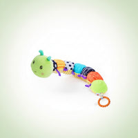 Caterpillar Toy with Music Multifunctional Caterpillar Toy with Crinkle Soft Textured for Infants, Tummy Time, Crib