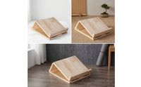 Wooden Slant Board Folding Calf Stretching Board Foldable Incline Wedge for Runners, Athletes, Home Gym, Stretching Discipline