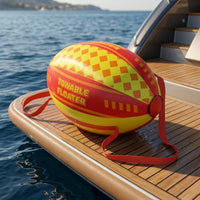 Nylon Inflatable Towable Tube Heavy-Duty Inflatable Tube Water Toy for Boating, Lake