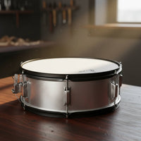 Includes Drumsticks Marching Snare Drum Sturdy Metal Shell 14 Inch Snare Drum Percussion Instrument for Students, Beginners, School Band